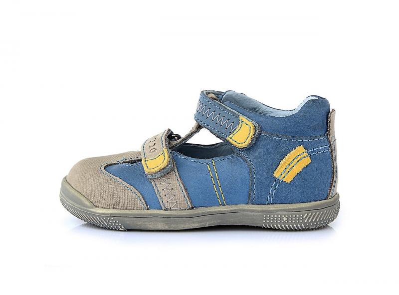 PONTE bledě-modré chlapecké supinované dětské boty se suchým zipem 22-27